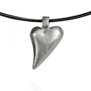 Das kleine KRA | Herz Anhänger geschwungen Silber