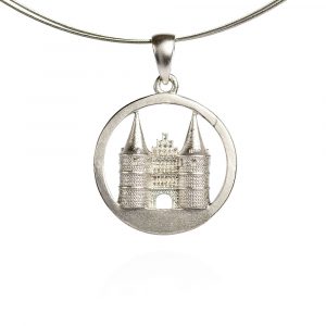 Das kleine KRA | Holstentor Anhänger 3D Silber