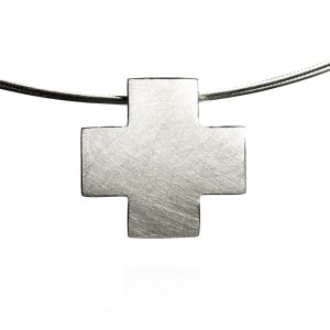 Das kleine KRA | Kreuz Anhänger Silber