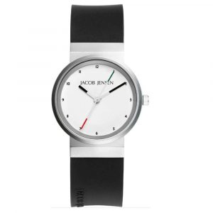 Jacob Jensen Damenuhr Titan 656, Kautschukband