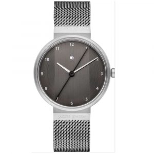Jacob Jensen Herrenuhr 782, Edelstahlband grau