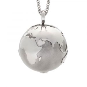 Schmuckwerk WELTKUGEL Edelstahl 23 mm