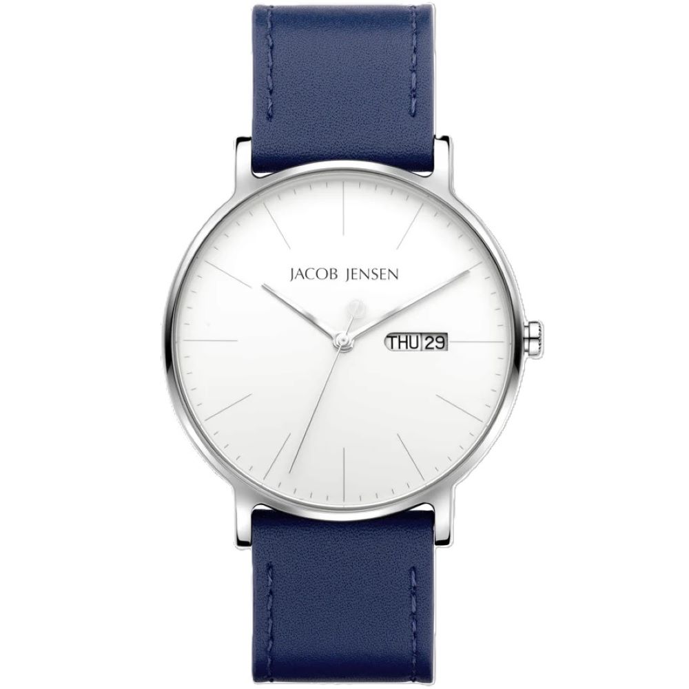 Jacob Jensen Herrenuhr Titan 163 mit veganem Band