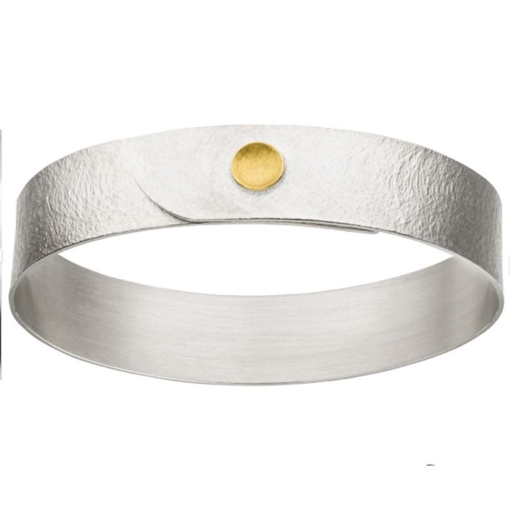 Armreif Silber mit Gold (A113w)