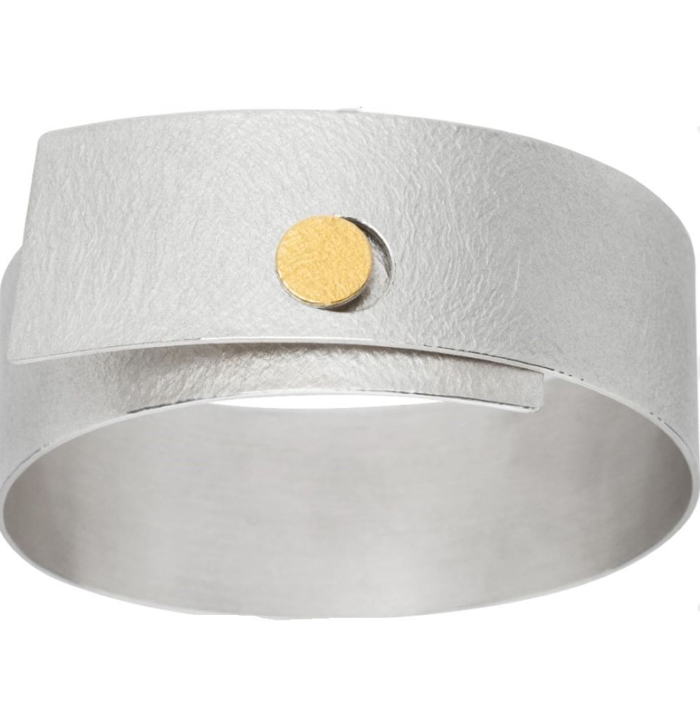 Armreif Silber mit Gold (AR71w)