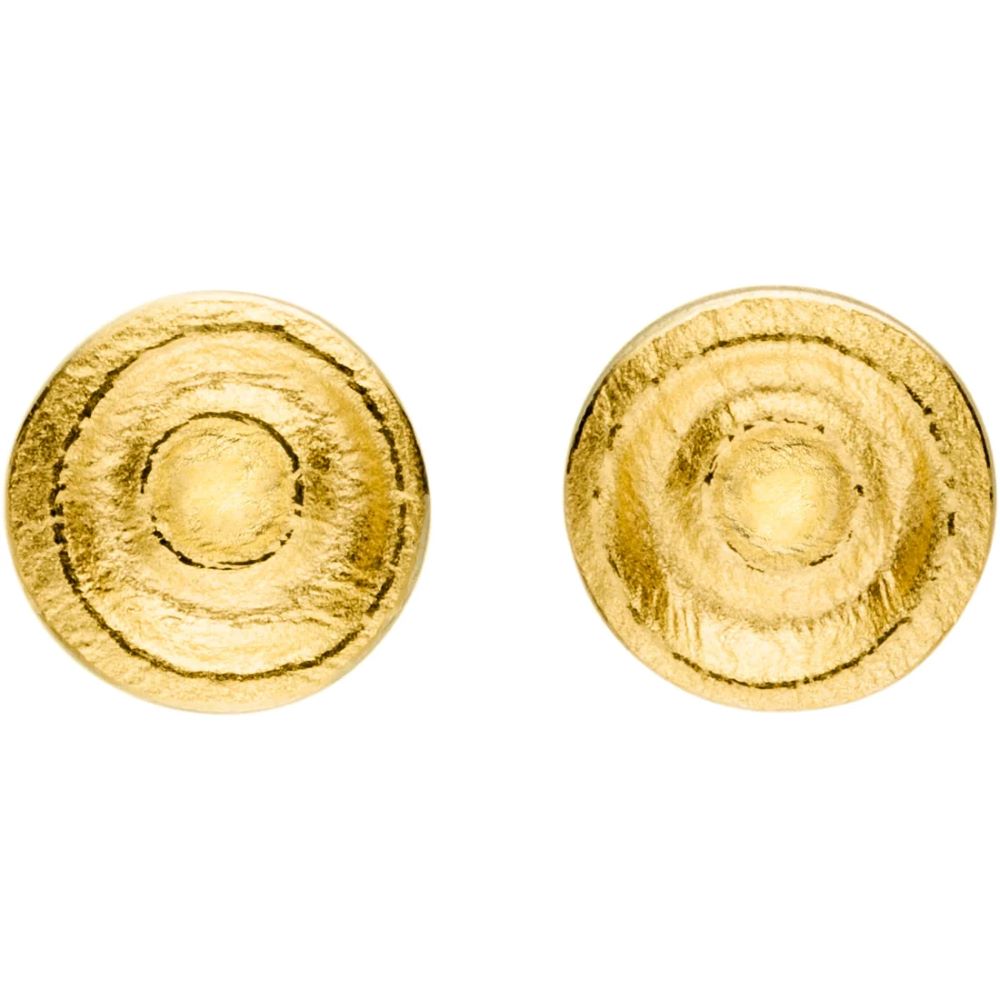 Ohrstecker (O822w) Silber mit Gold